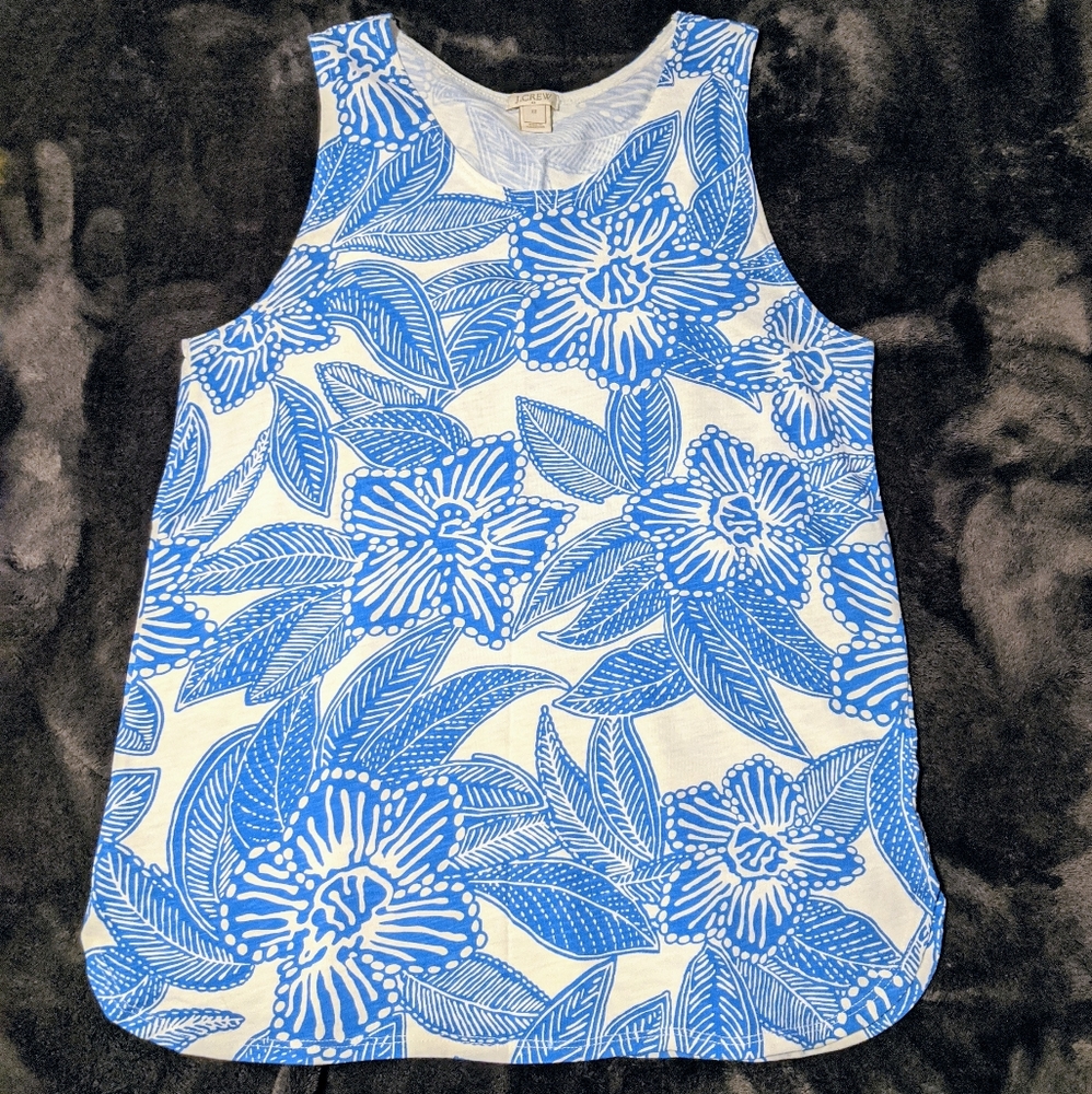 JCrew Floral Tank XS